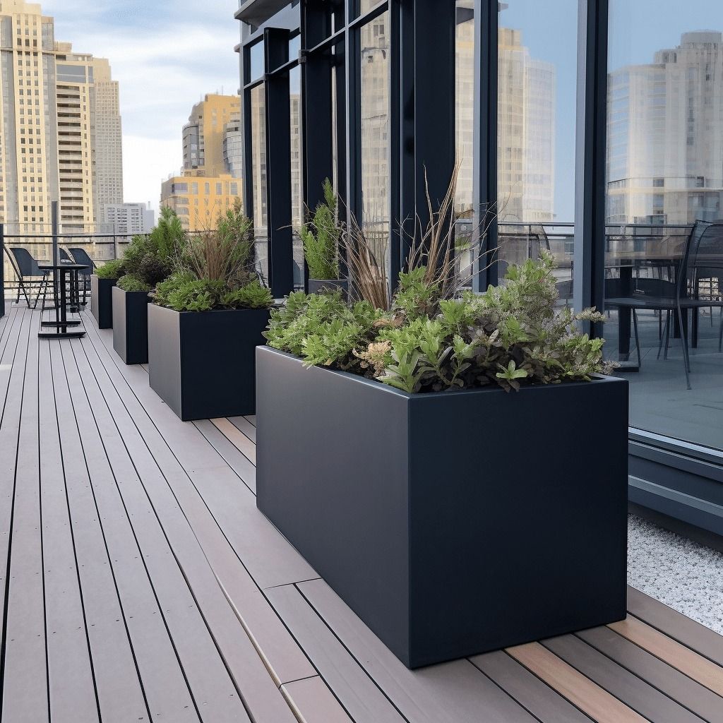 Fiberglass Planters for commercial properties